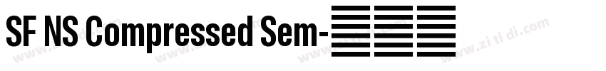 SF NS Compressed Sem字体转换